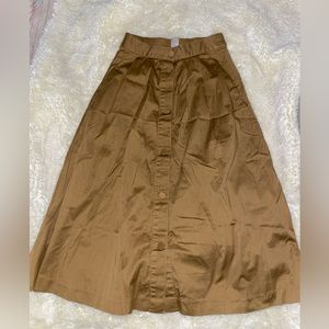 Brown Formal Skirt